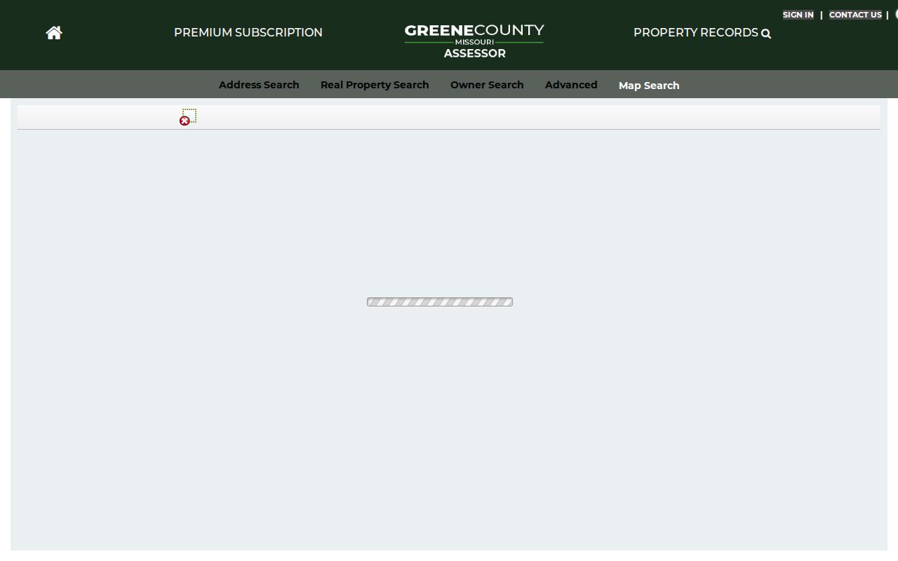 Springfield street directory Greene County Assessor map viewer controls